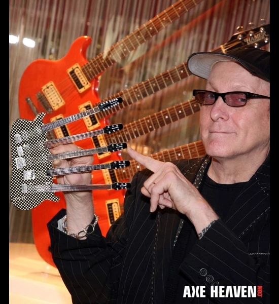 Axe Heaven Rick Nielsen Five-Neck Checkered Guitar Replica