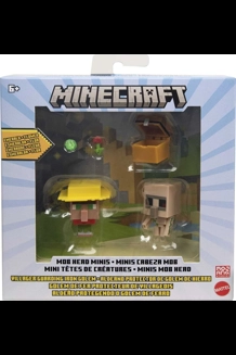 Minecraft Villager Guarding Iron Golem Mob Head Mini