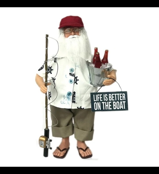 15 Inch Fishing Claus Figure