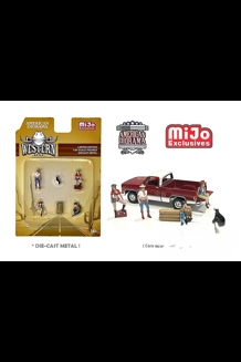 6 PC Western Style 1/64 Figure Set