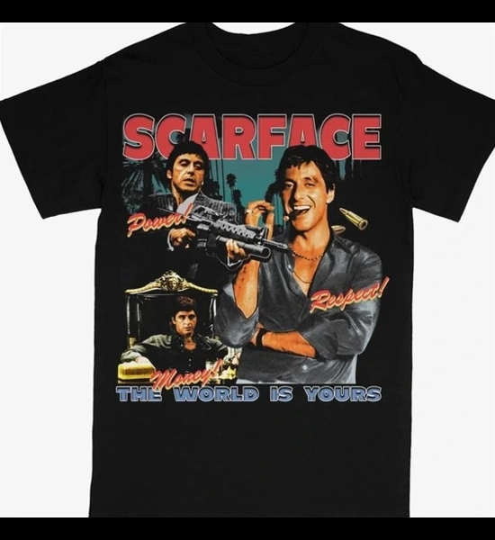 Scarface Tony Montana Collage T-Shirt