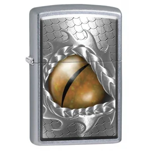 Open Dragon Eye Street Chrome Zippo Lighter