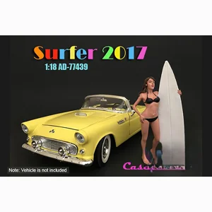 Surfer Casey W/Surfboard 1/18 Scale Figure