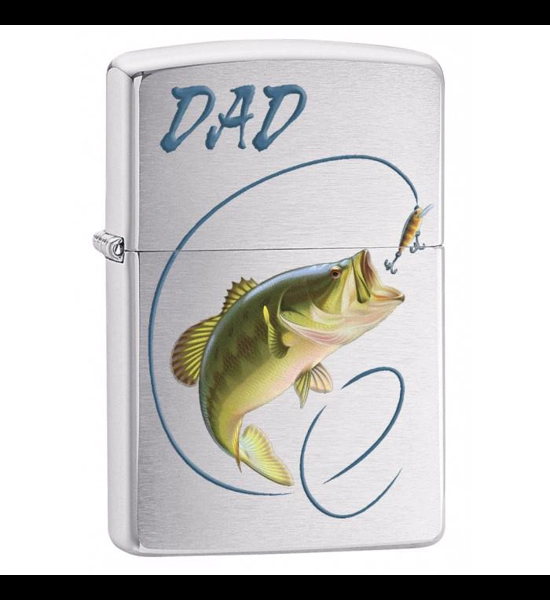 Dad Bass Fishing Zippo Lighter