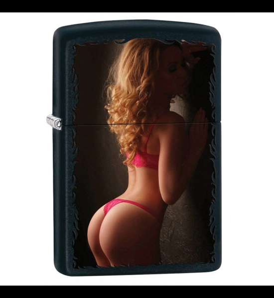 Pin Up Girl Red Lingerie Zippo