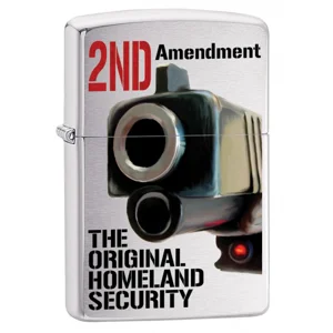 Second Amendment Homeland Security Zippo Lighter