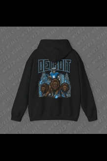 Detroit Lions Skeleton Pullover Hoodie