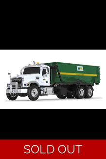 1st Gear Waste Management Mack Granite Roll-Off 1/87 Diecast