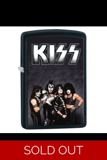 Kiss Matte Black Zippo