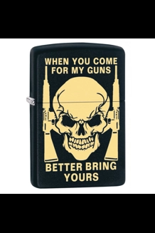 Bring Your Guns Skull Zippo Lighter