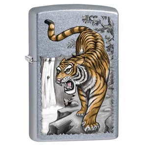 Tiger On Ledge Zippo Lighter