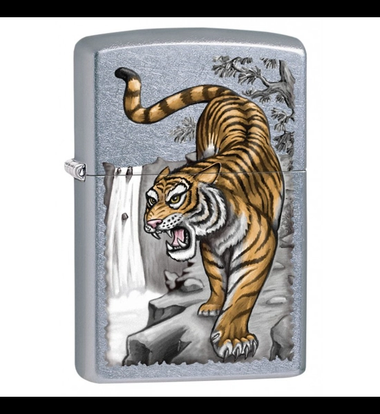 Tiger On Ledge Zippo Lighter