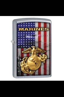 U.S. Marines American Flag Zippo Lighter