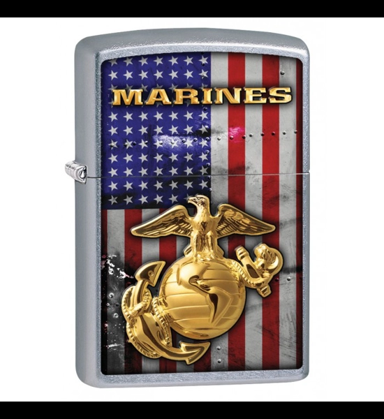 U.S. Marines American Flag Zippo Lighter