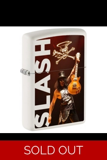 Slash White Matte Zippo Lighter