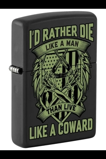 Die Like A Man Zippo Lighter