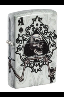 Ace Of Spades W/Skull Color Zippo Lighter