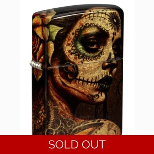 Day Of The Dead - Sugar Skull Woman Zippo Lighter