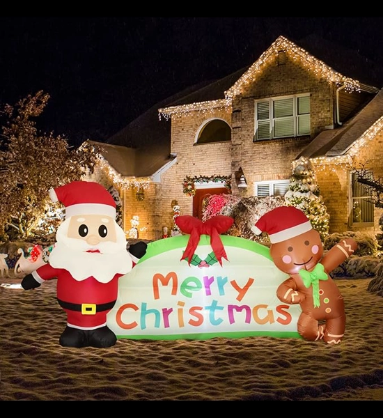 8 FT Long / 4 FT Tall Christmas Inflatable