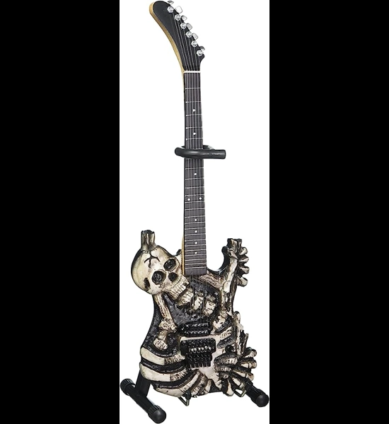 Axe Heaven George Lynch Skull & Bones Guitar Miniature