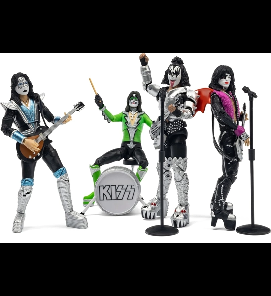 KISS - Vegas Outfits 5-Inch 4 Pack Figure Set