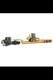 Kenworth T880 Lowboy W/CAT Roller 1/87 Diecast
