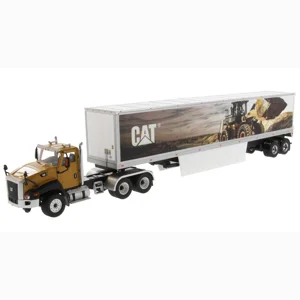 CAT CT660 Day Cab W/Dry Van Trailer 1/50 Diecast