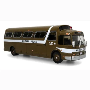 Military Police 1966 GM PD4107 Coach Bus 1/87 Diecast