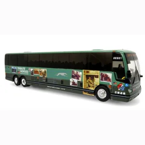 Greyhound Prevost X3-45 Military Tribute Bus 1/87 Diecast