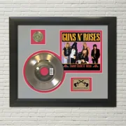 Guns N Roses Sweet Child O' Mine Framed Gold 45 Display