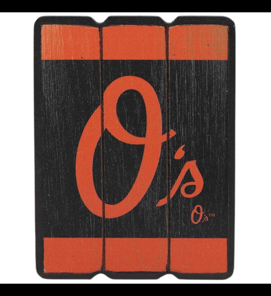 Baltimore Orioles Wood Planked Magnet