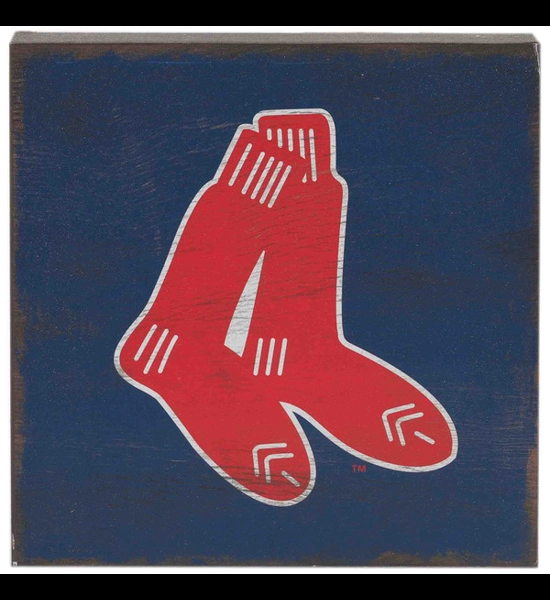 Boston Red Sox Wood Block Wall Decor
