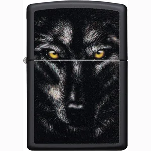 Wolf Face Zippo Lighter