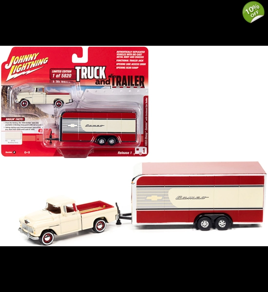 J.L. Truck & Trailer '55 Chevy Cameo W/Trailer