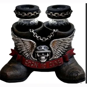 Born To Ride Motorcycle Salt & Pepper Shaker Set