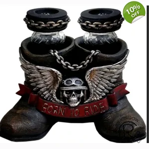 Born To Ride Motorcycle Salt & Pepper Shaker Set