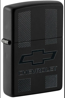 Chevrolet Black Matte Logo Zippo Lighter
