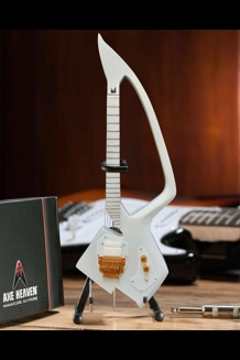 Axe Heaven Prince White Auerswald Model C Guitar Replica