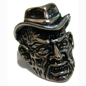Freddy W/Hat Stainless Steel Ring
