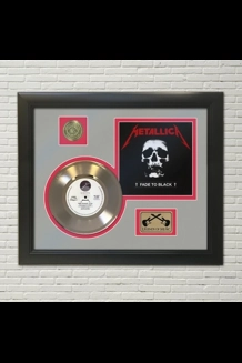 Metallica Fade To Black Gold 45 Framed Display