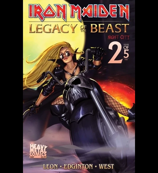Iron Maiden Legacy Of The Beast Night City - 2 Of 5 CVR B Comic