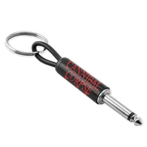 Cannibal Corpse Logo Guitar Plug Keychain