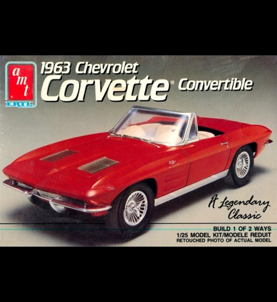 AMT 1963 Chevy Corvette Convertible Model Kit