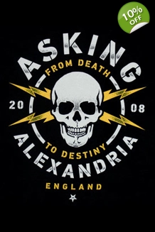 Asking Alexandria - Skull Bolts T-Shirt