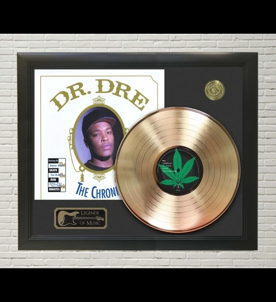 Dr. Dre The Chronic Gold Framed LP Display