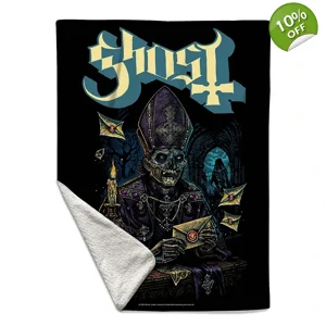 Ghost - Sherpa Single Fleece Blanket