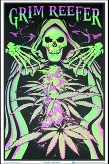 Grim Reefer Black Light Poster 23