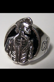 Mohawk Skull Ring
