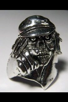 Skeleton Pointing W/Hat Ring