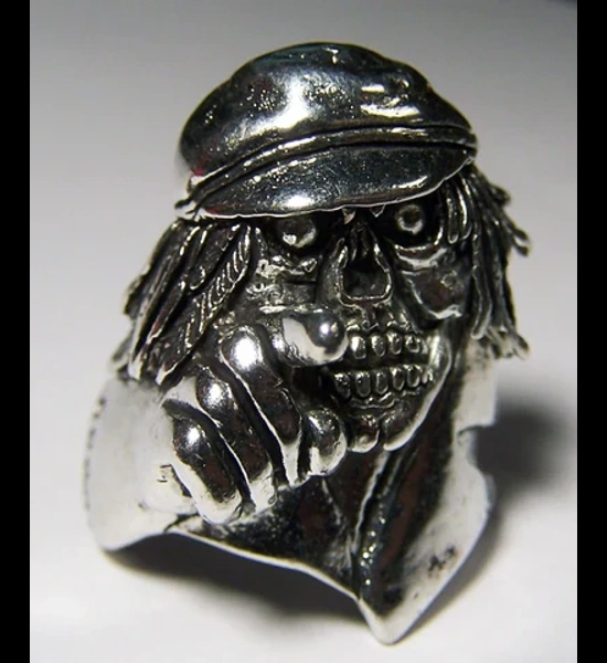 Skeleton Pointing W/Hat Ring